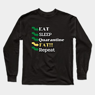 Eat sleep fat Long Sleeve T-Shirt